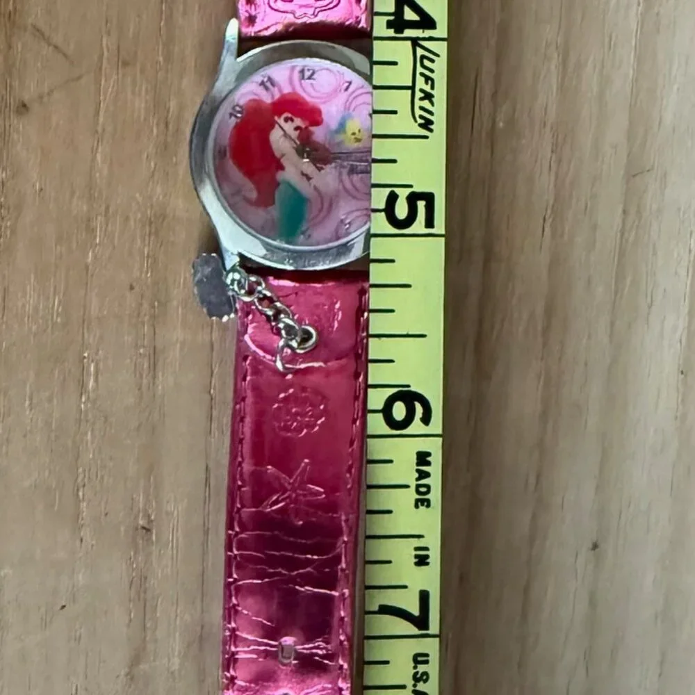 Disney's The Little Mermaid Princess of the Waves Watch with charm. Pink band.